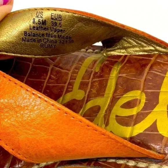 SAM EDELMAN WEDGE  THON SANDALS - Picture 6 of 6